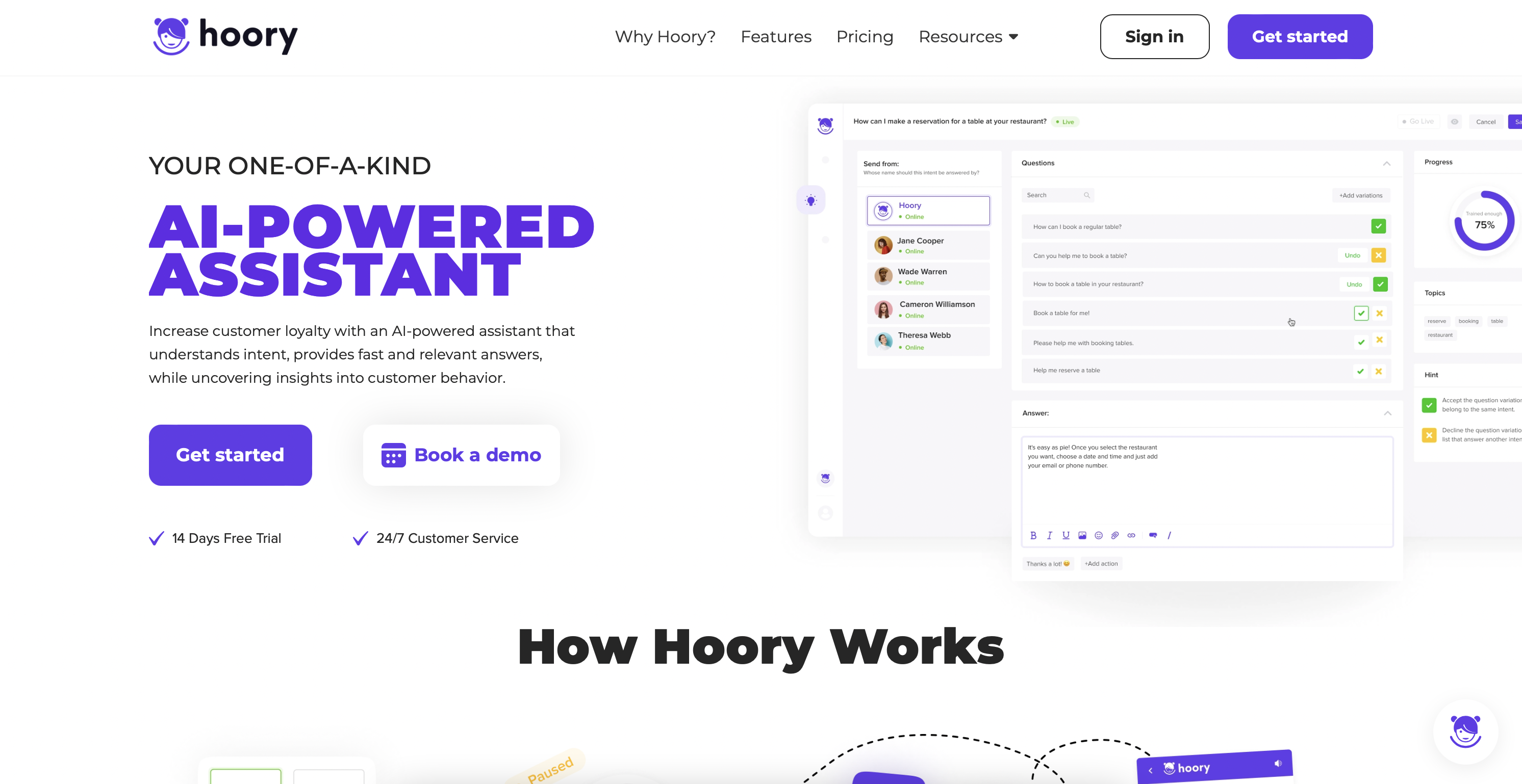 Hoory | AI Assistant for Unmatched Customer Communication | Hoory