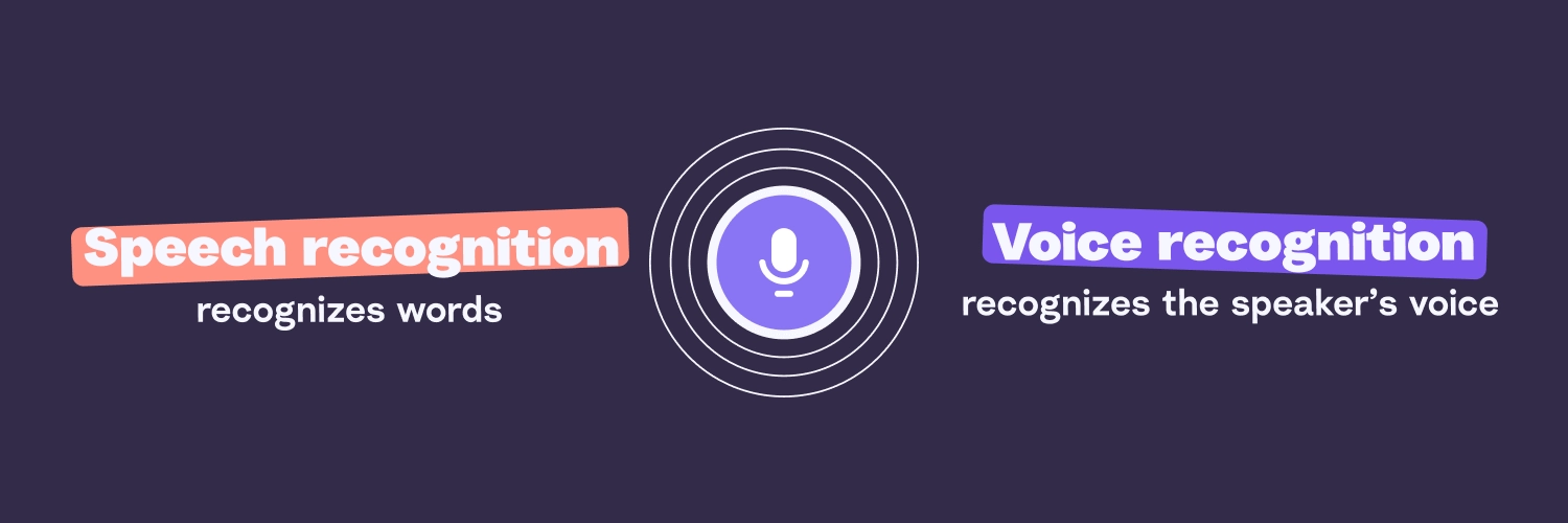 speech recognition vs. voice recognition