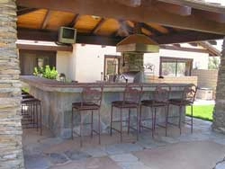 Western style outdoor kitchen Outdoor kitchen