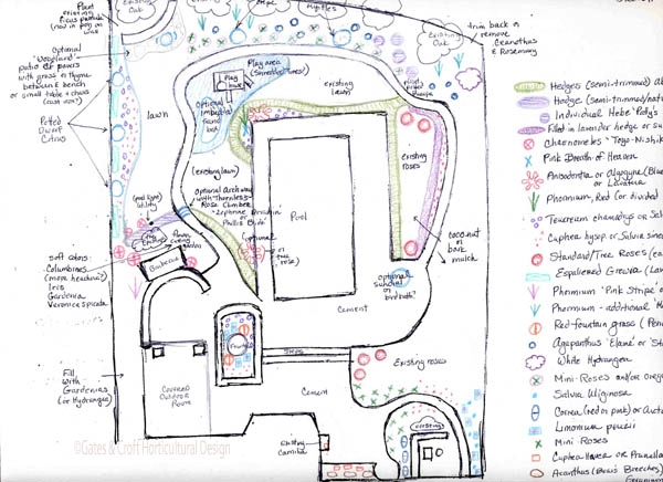 Quick sketch landscape plan by Gates & Croft Quick sketch landscape plan