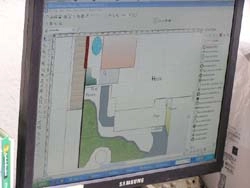 Designing landscapes on computer