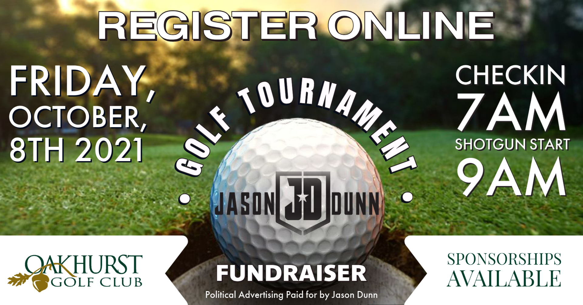 New Date for Jason Dunn Golf Tournament Fundraiser
