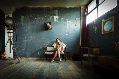 Cherisa portrait in a studio