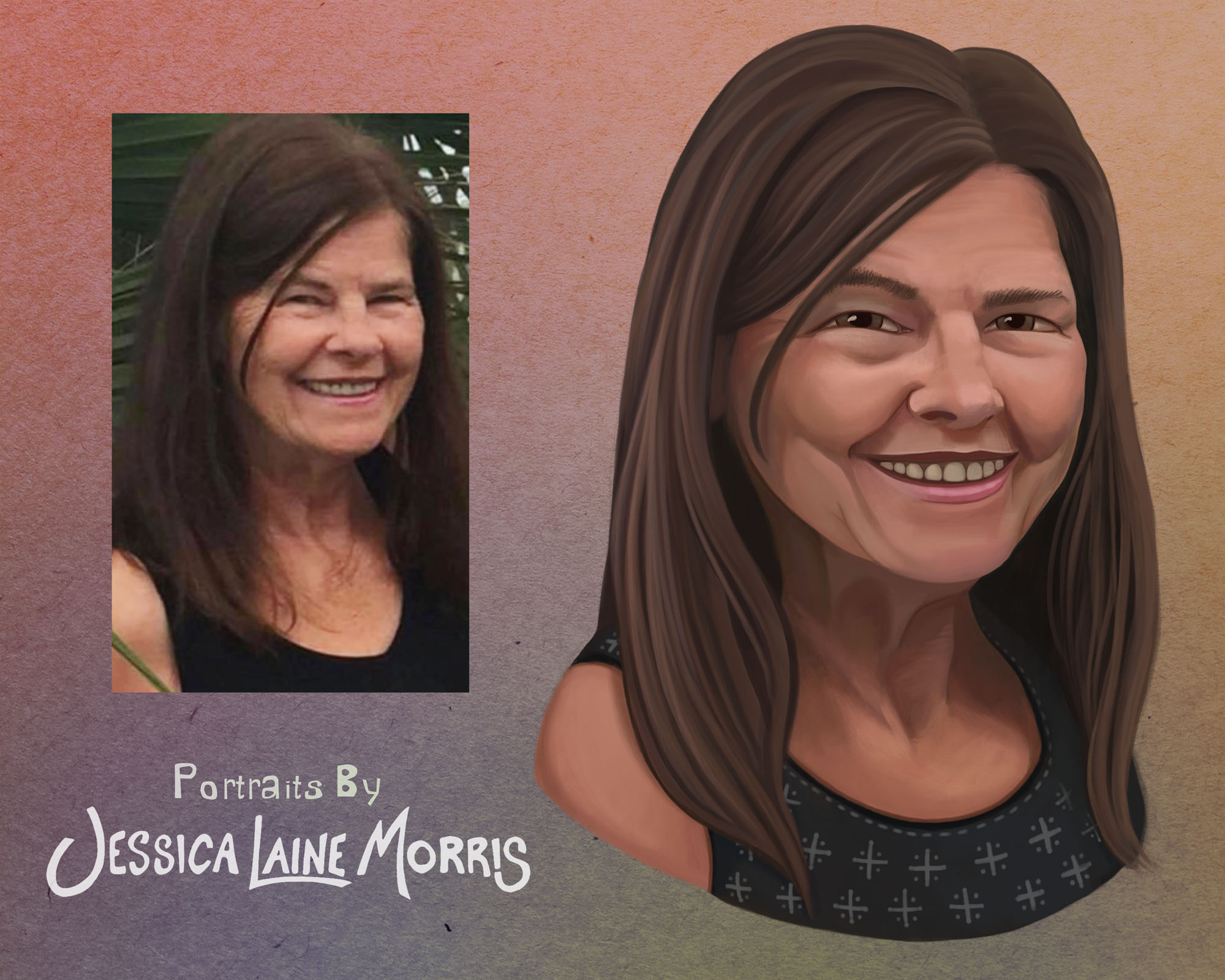 Digital Profile Picture Portrait Painting Illustration Drawing