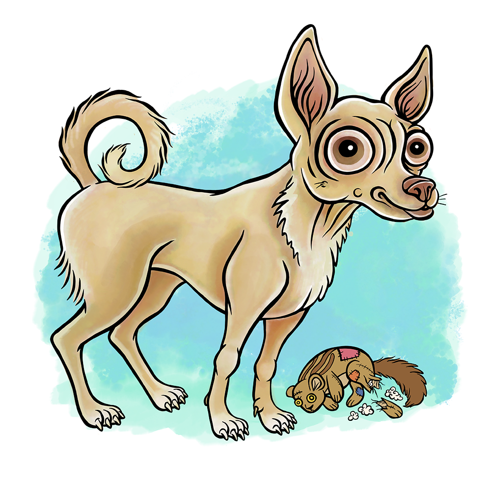 Chihuahua Dog Cartoon Illustration Logo Graphic by Jessica Laine Morris