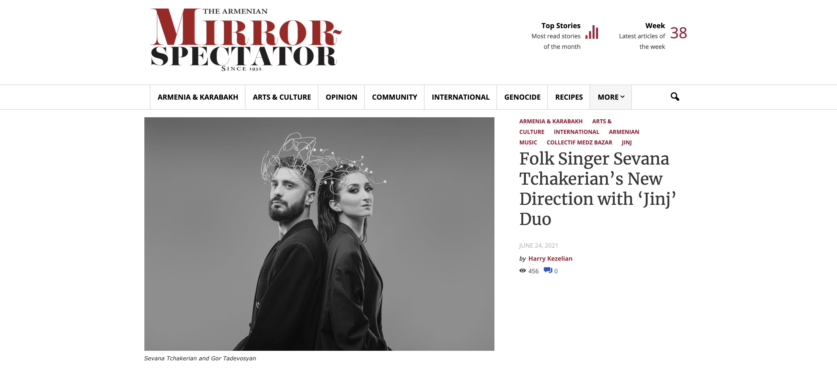 mirrorspectator.com | Folk Singer Sevana Tchakerian’s New Direction with ‘Jinj’ Duo