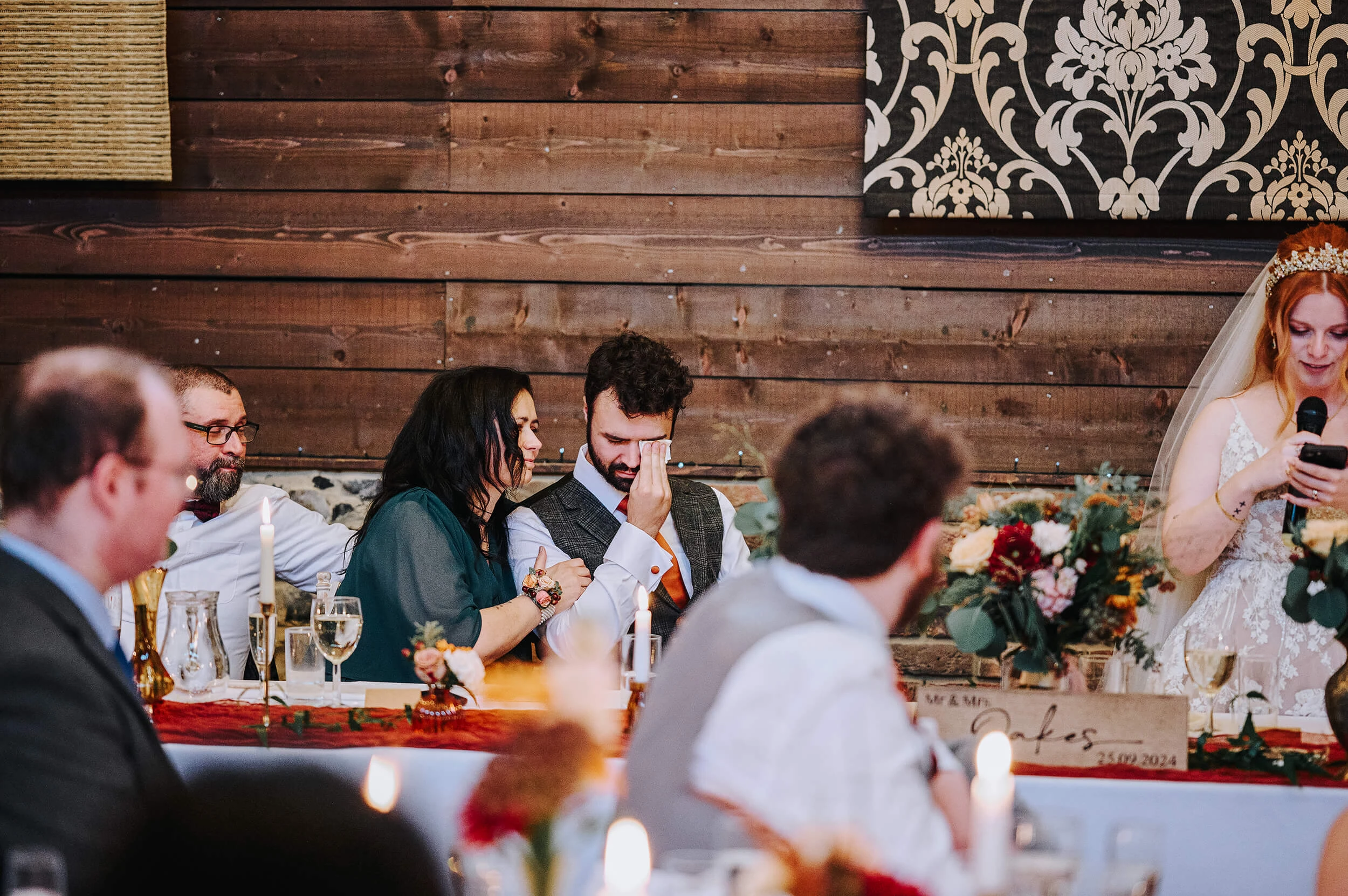 Wedding speeches at The White Hart filled with laughter and emotional moments