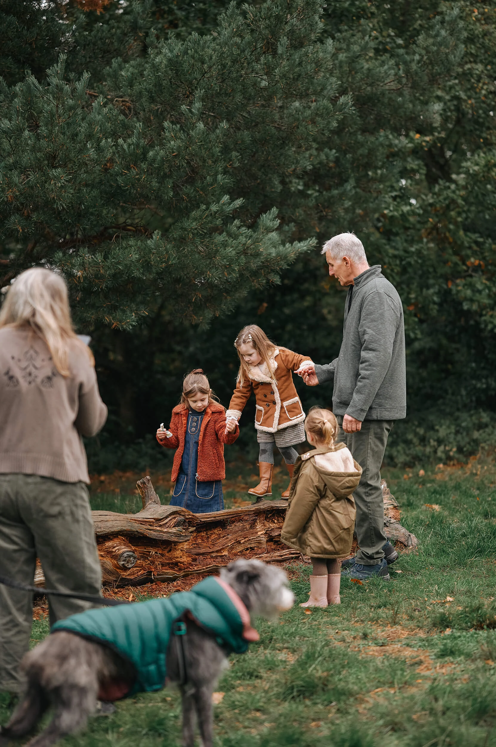 family photo shoot outdoors in surrey