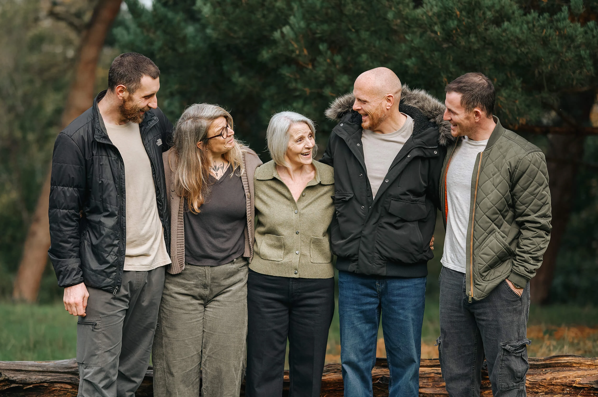 family photo shoot outdoors in surrey