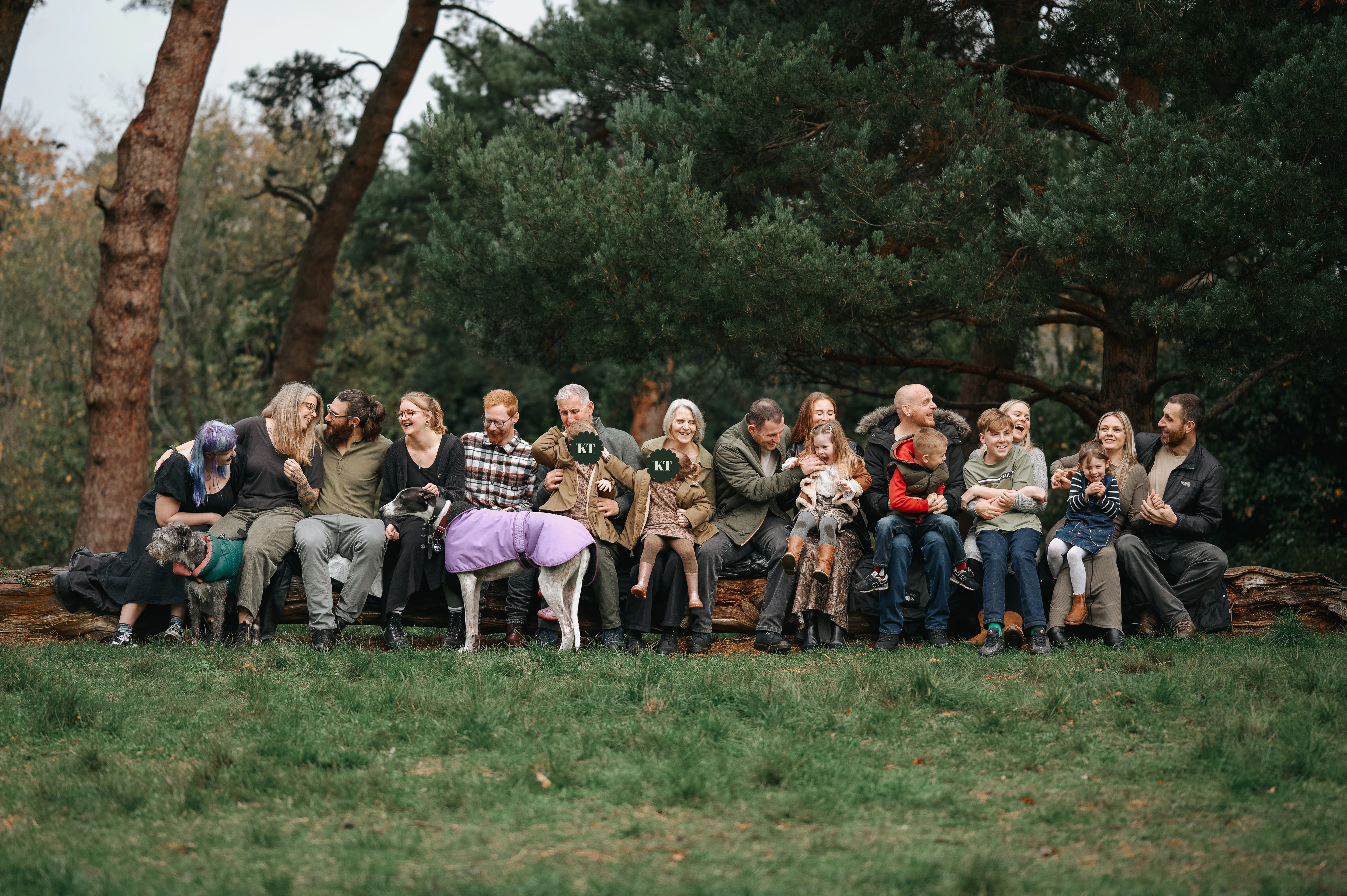 family photo shoot outdoors in surrey