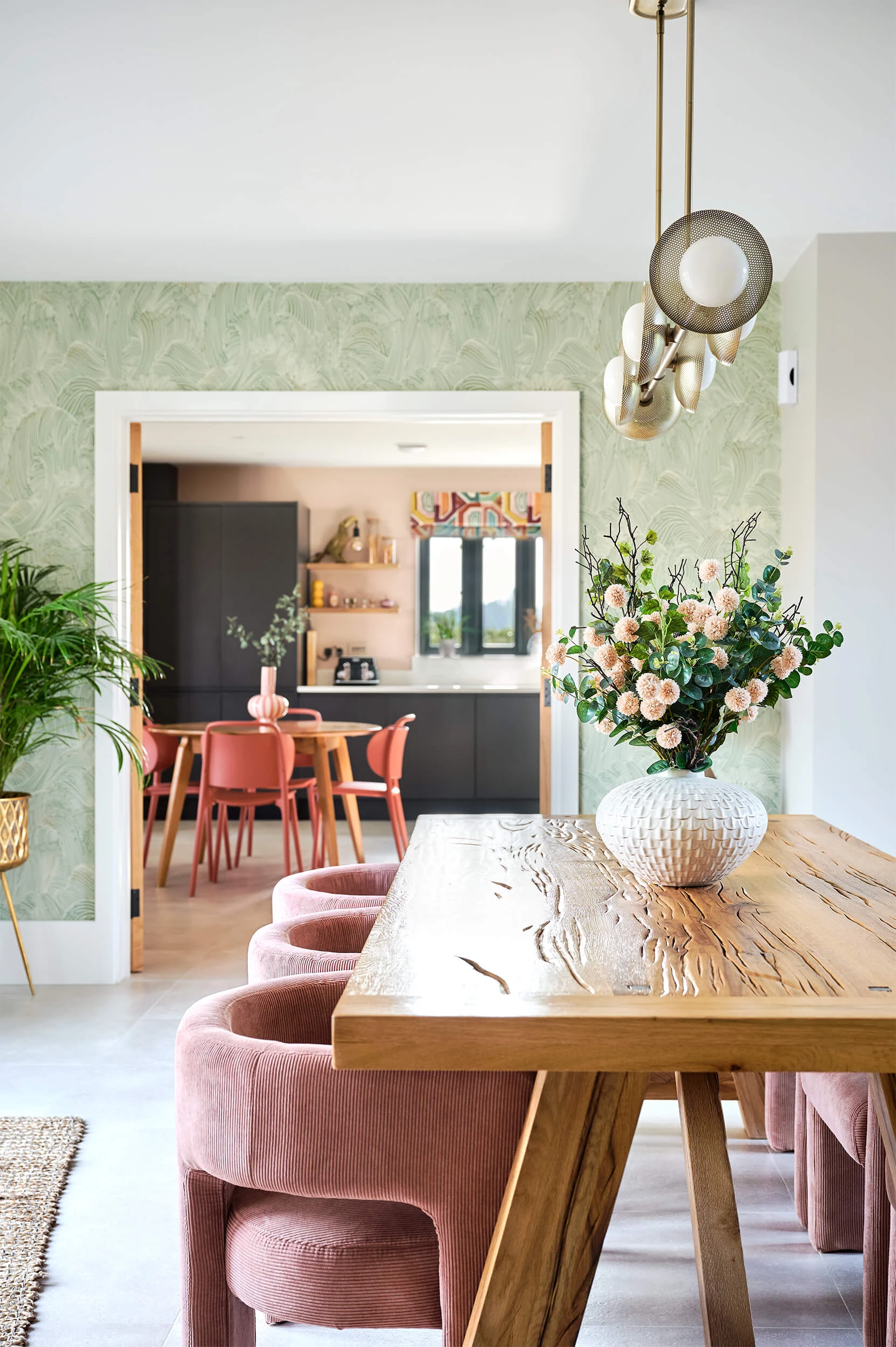Dining room interior photography with natural light designed by NB Interiors in Essex