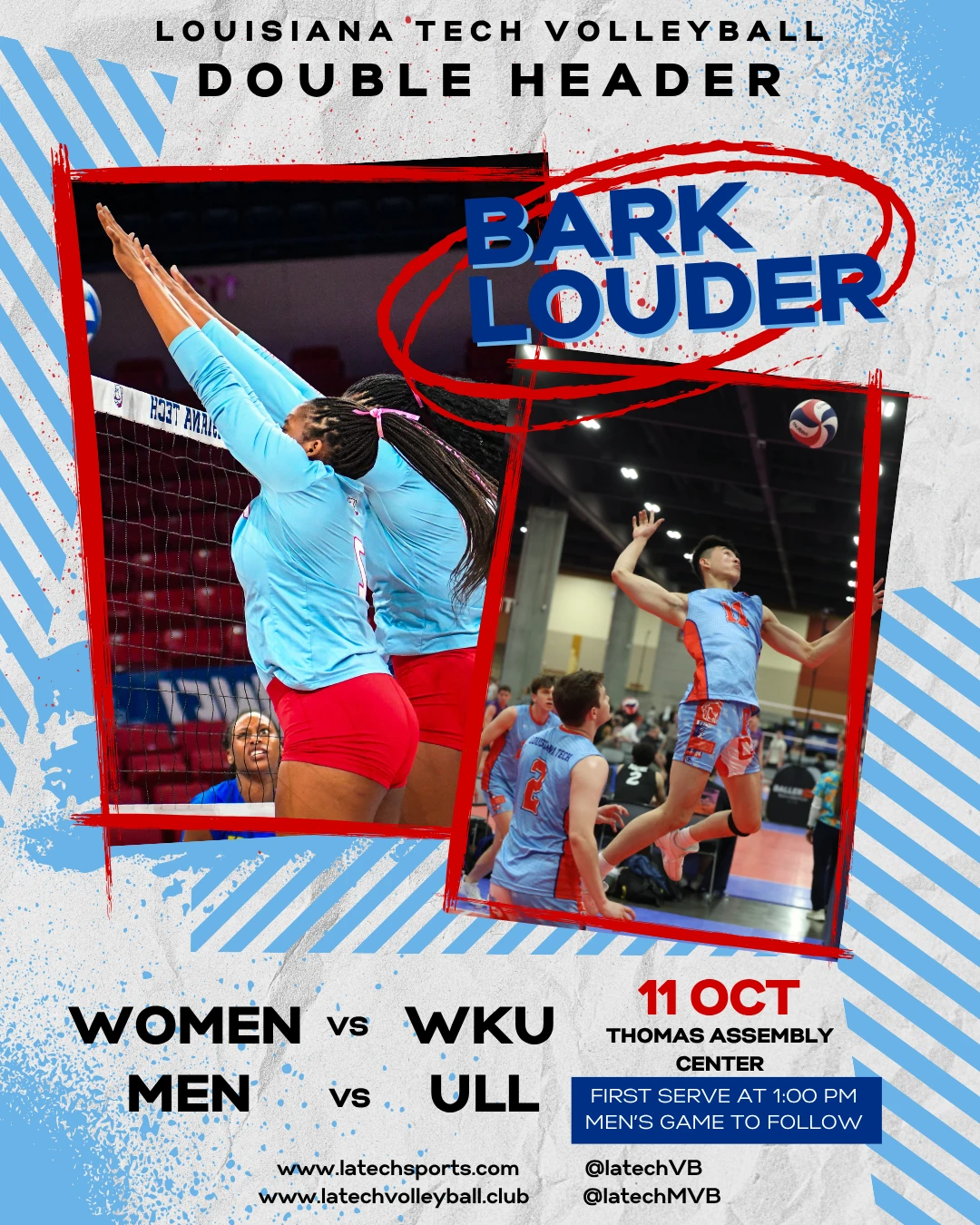 Louisiana Tech Athletics Hosts Historic Double Header for Women’s and Men’s Volleyball