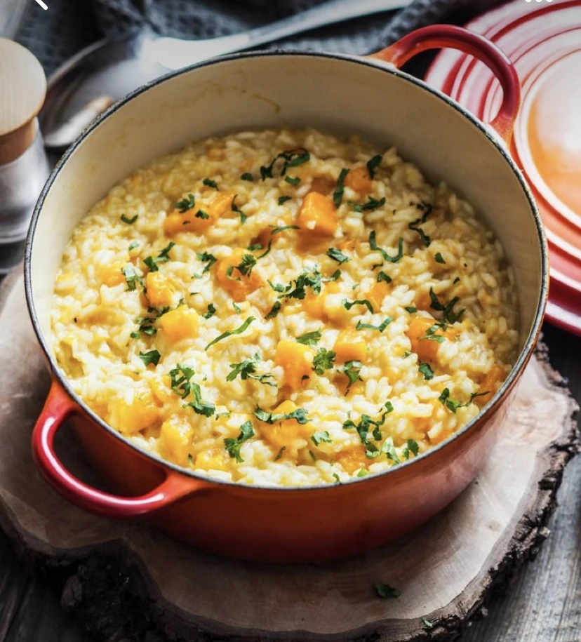 Risotto butternut, noix et comté