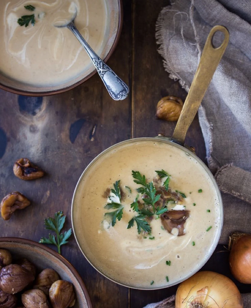 Velouté de Champignons et Châtaignes