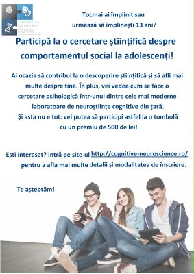 03/2016 O nouă cercetare despre comportamentul social la adolescenți