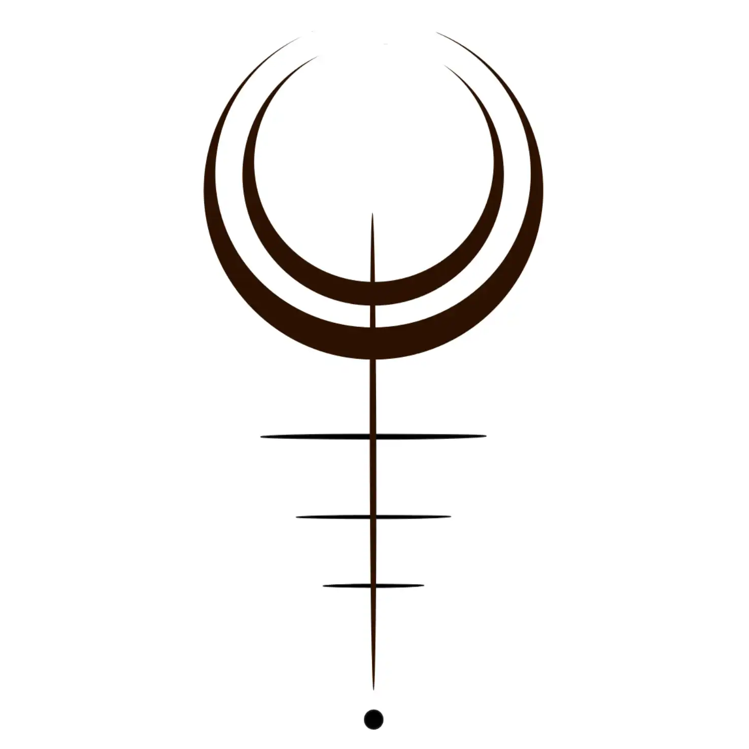 Lunascention Magical Sigil Logo – Vertical Orientation Vertical orientation of the Lunascention logo, a magical sigil design symbolizing spiritual awakening and transformation