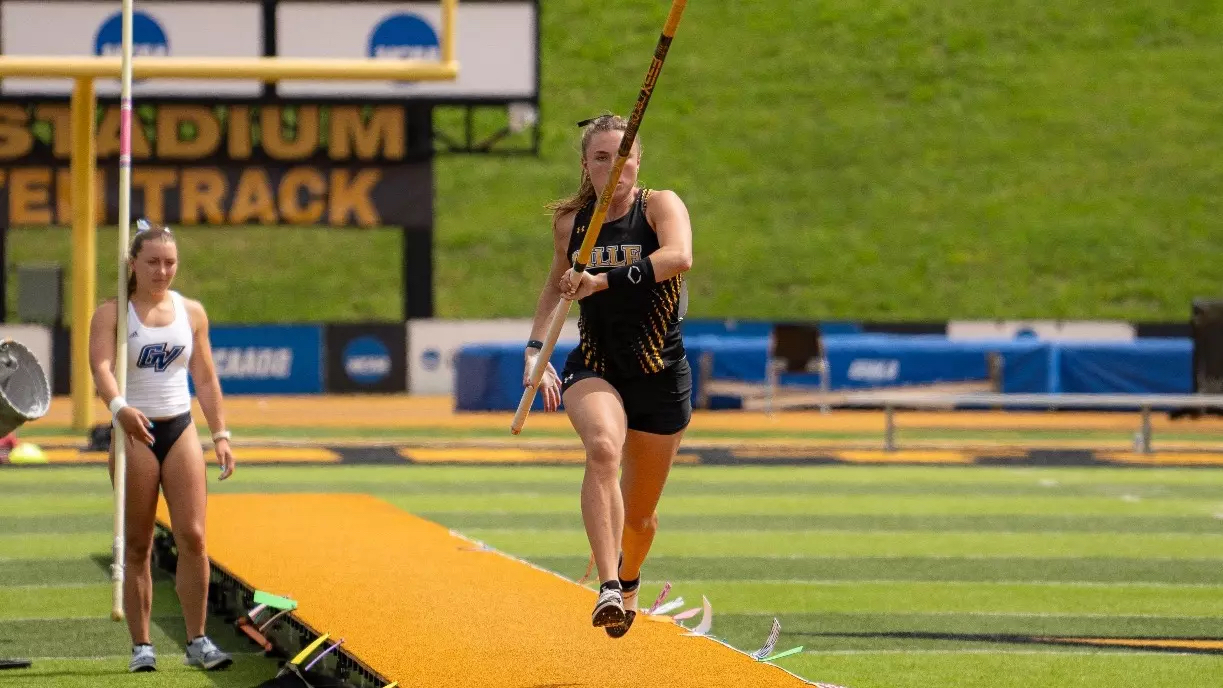 Darian Hauf MU Vaulter: PSAC Champion, 15th National Rank