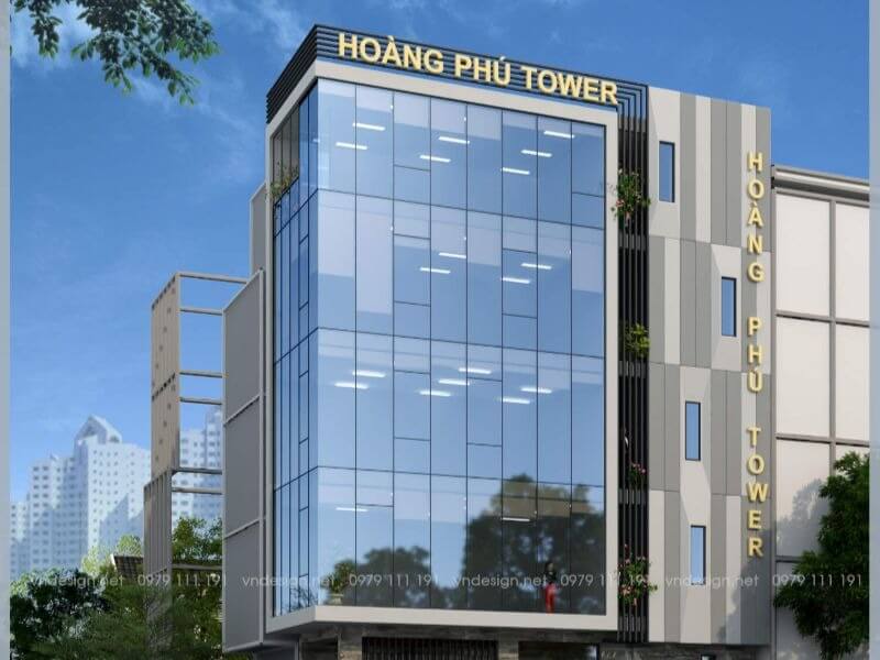 Thiết kế kiến trúc nhà văn phòng tại Long Biên