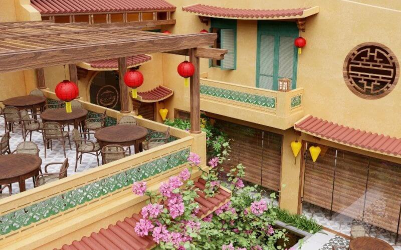 Nhà hàng cơm niêu kiến trúc Đông Nam Á