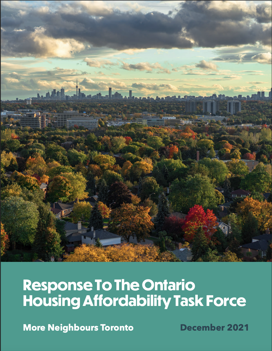 Response To The Ontario Housing Affordability Task Force