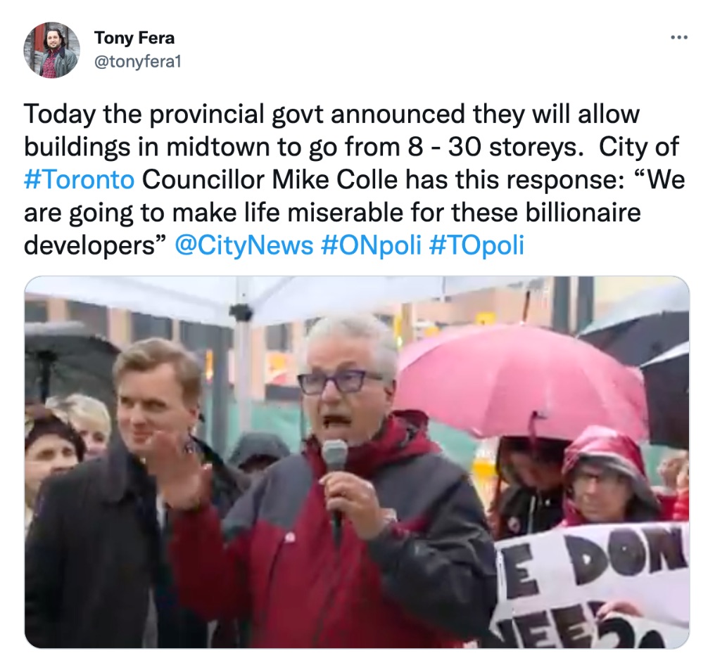 Councillor Mike Colle – City of Toronto