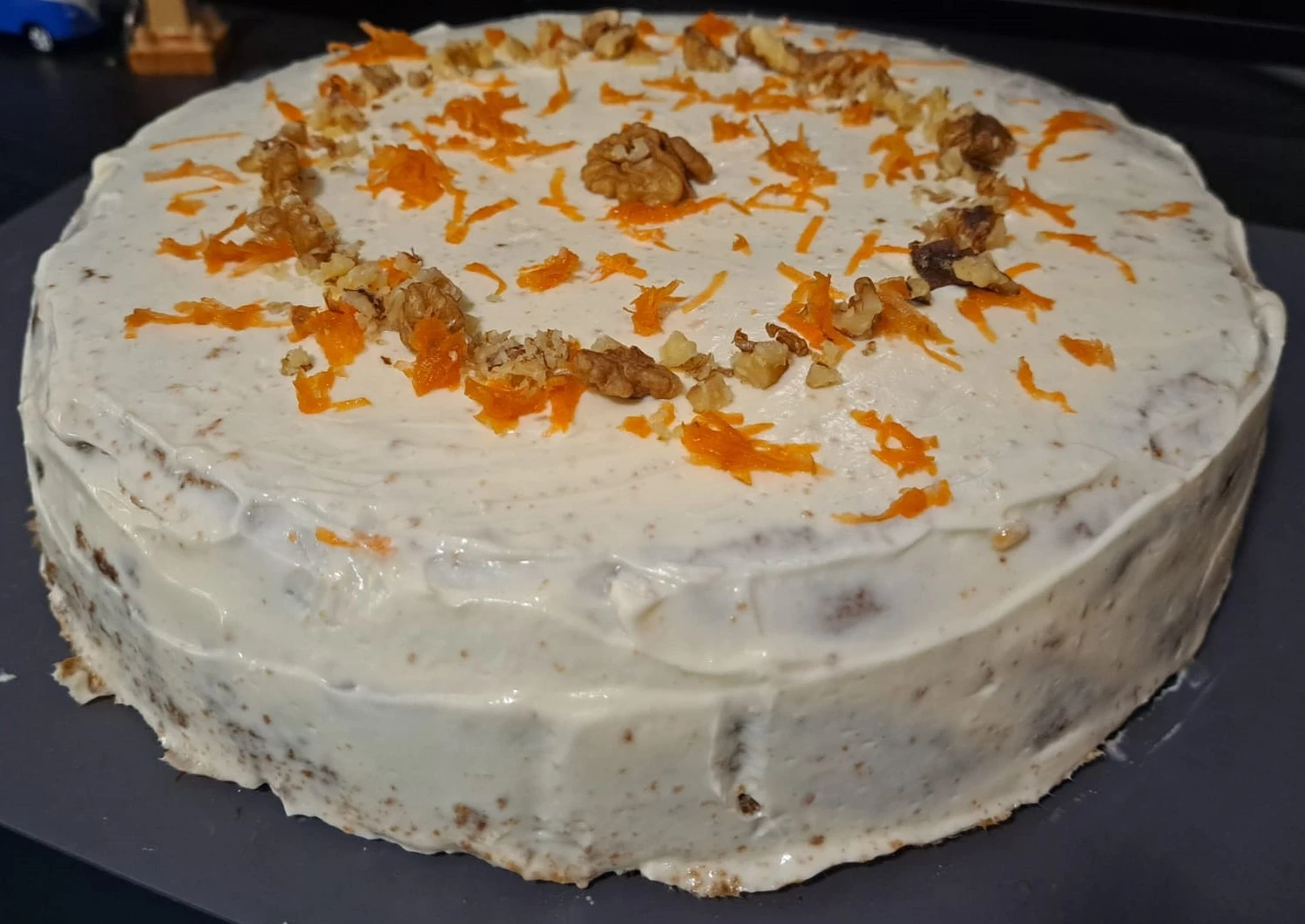 Carrot cake with cream cheese icing 