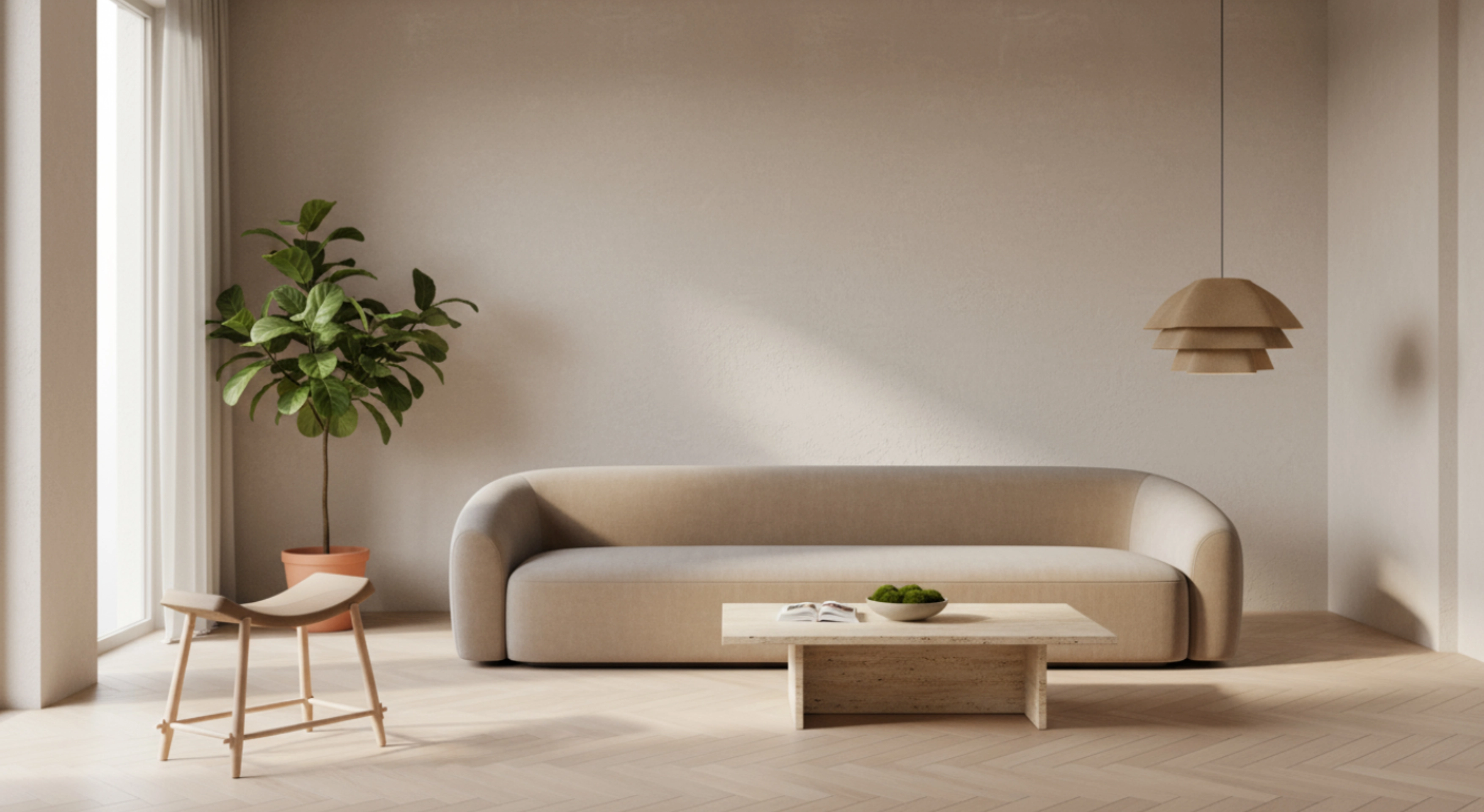 Sara Kele stool and Tripple light