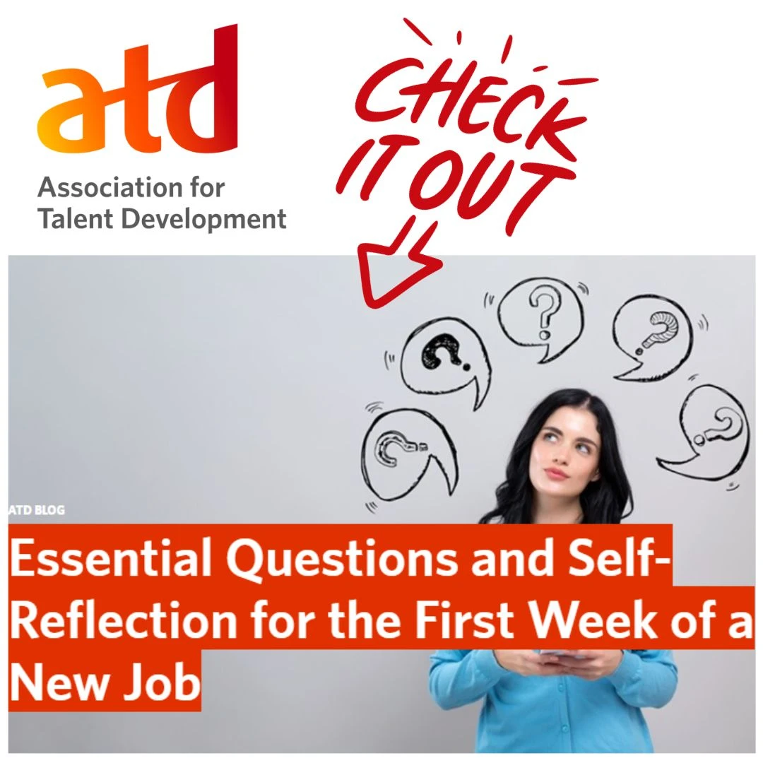 Essential Questions and Self-Reflection for the First Week of a New Job