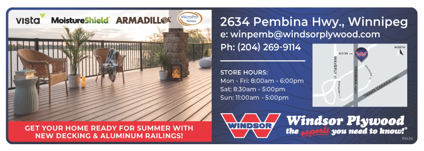 Decking ad for Windsor Plywood