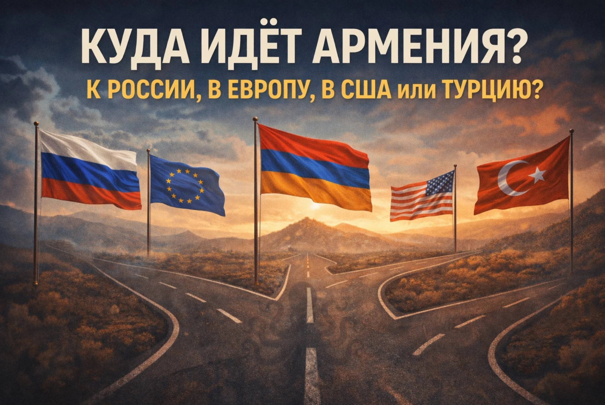 Куда идёт Армения: к Европе, к Америке, к Турции — или всё равно останется в орбите России?