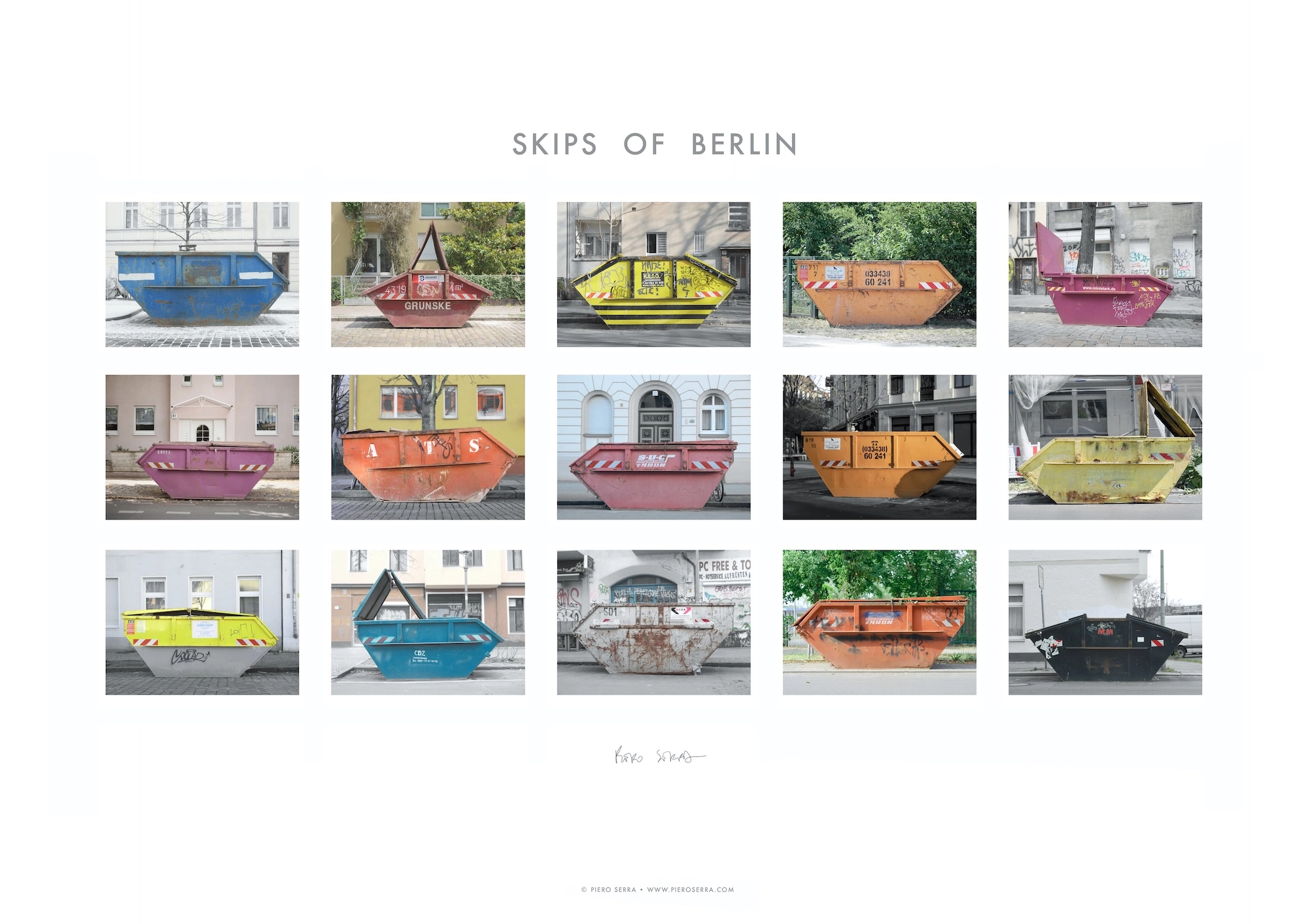 Skips of Berlin poster 2021 by Piero Serra