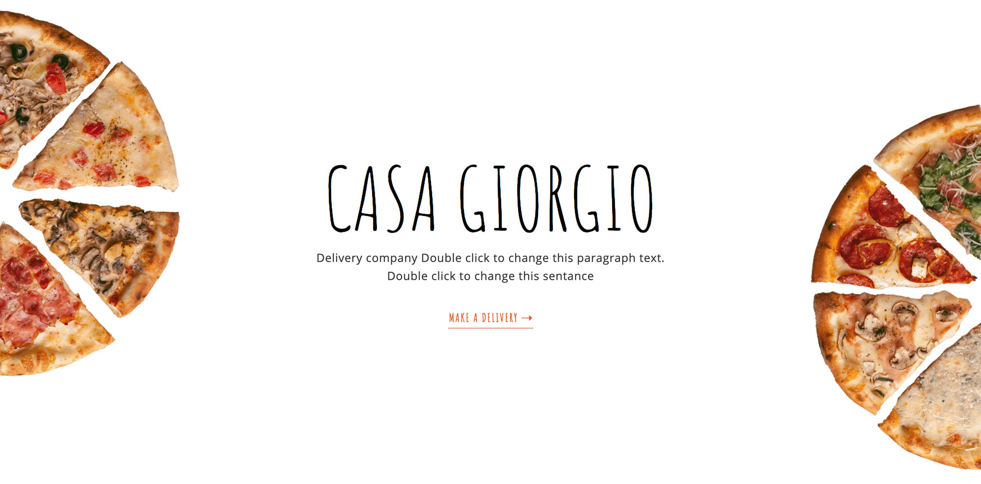 Pizza Delivery Website Template Casa