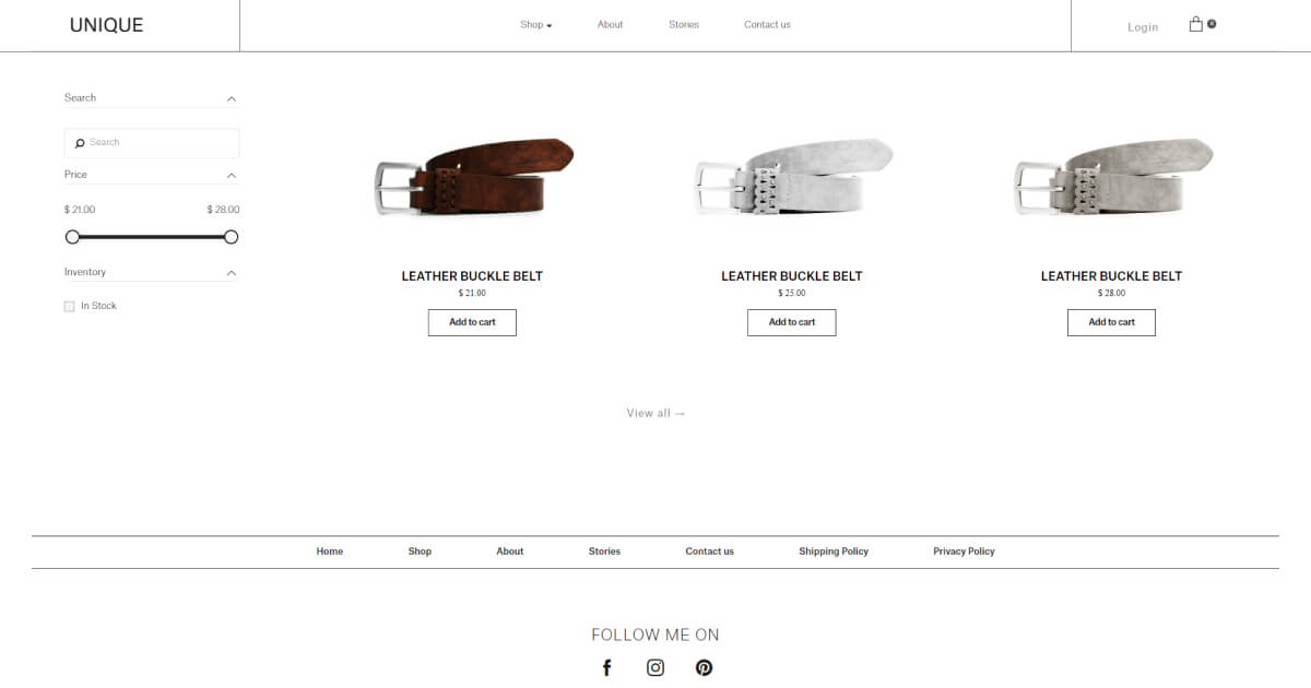 handmade belts