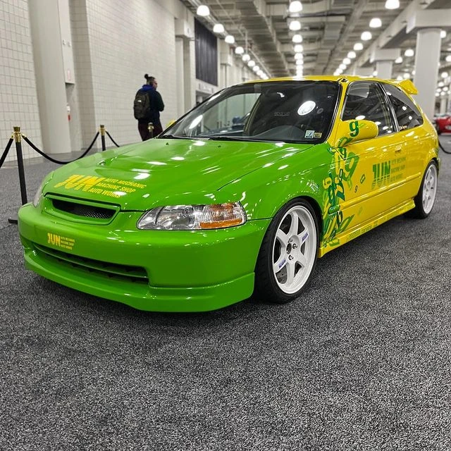 1996 JUN-Modified EK4 chassis Honda Civic Hatchback g-Force T/A solo car