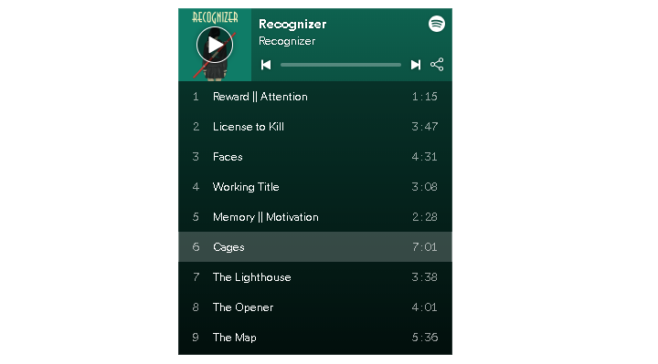 Recognizer on Spotify!