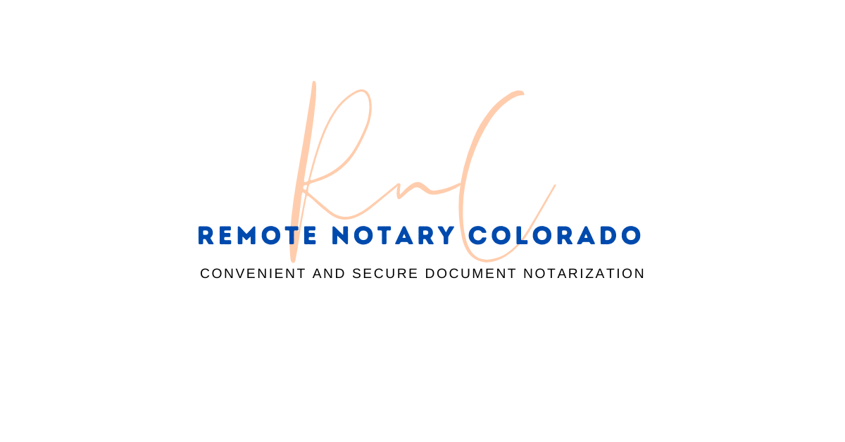 Remote Notary Colorado