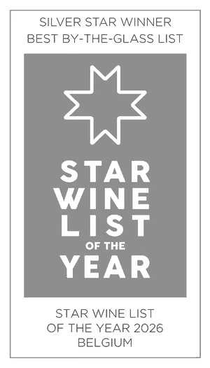 Star Wine List of the Year 2026 Belgium - Silver Star Winner Best By-the-Glass List, Restaurant Marcel Antwerpen