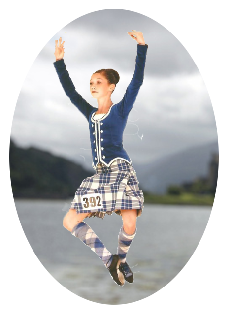 Highland Dancer Blue Kilt
