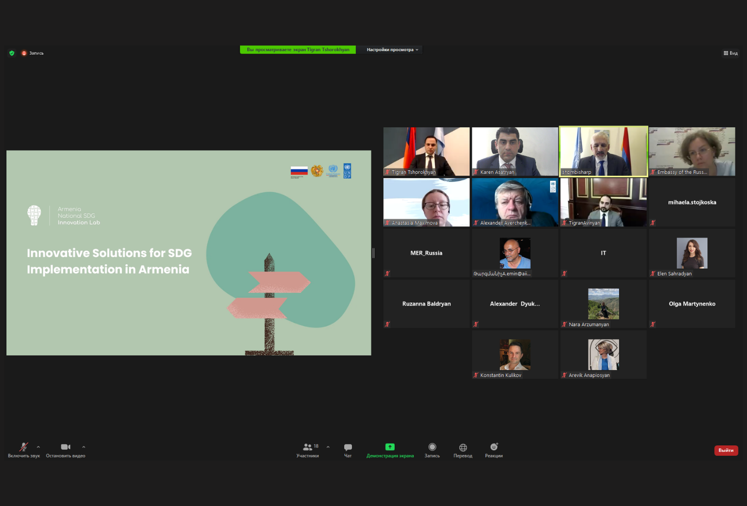 "Innovative Solutions for SDG Implementation in Armenia" Program Board meeting