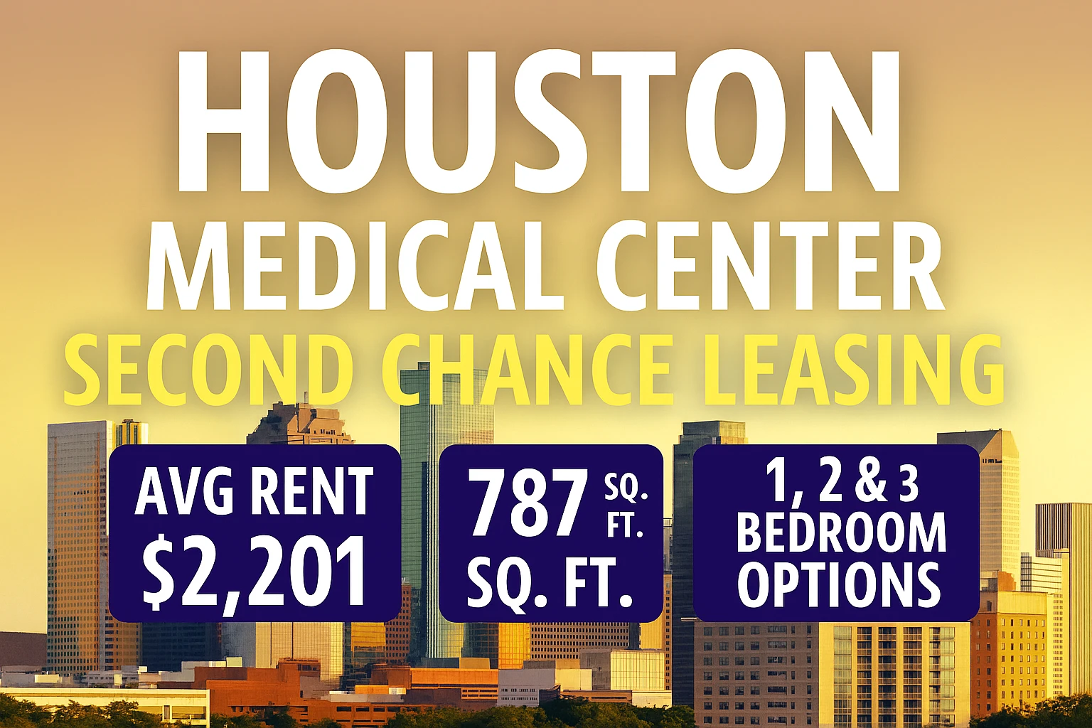 ✨ Houston Medical Center Second Chance Leasing- Fresh Start for Houstonians 