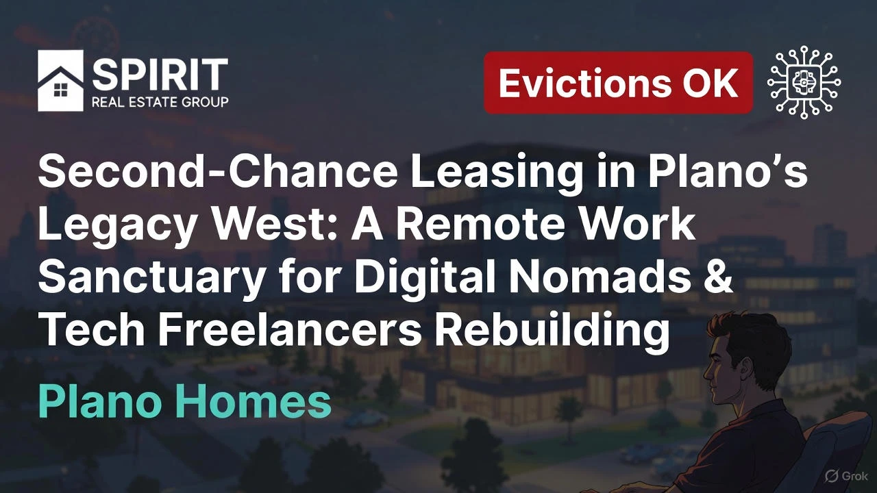 Second-Chance Leasing in Plano’s Legacy West: A Remote Work Sanctuary for Digital Nomads & Tech Freelancers Rebuilding