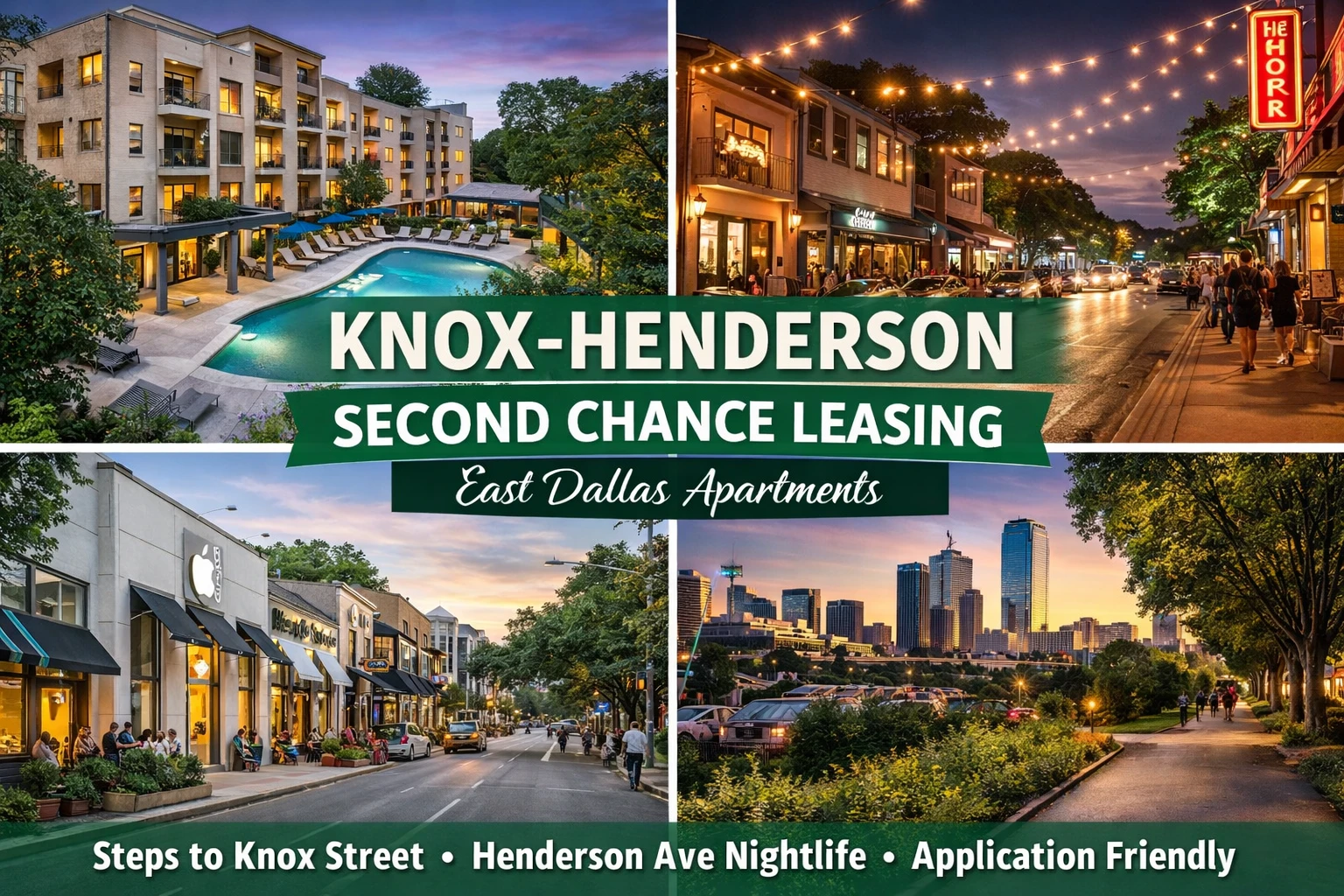 Knox-Henderson Second Chance Leasing – 1 Bedrooms start from $995 (Walkable Retail + Nightlife Access)
