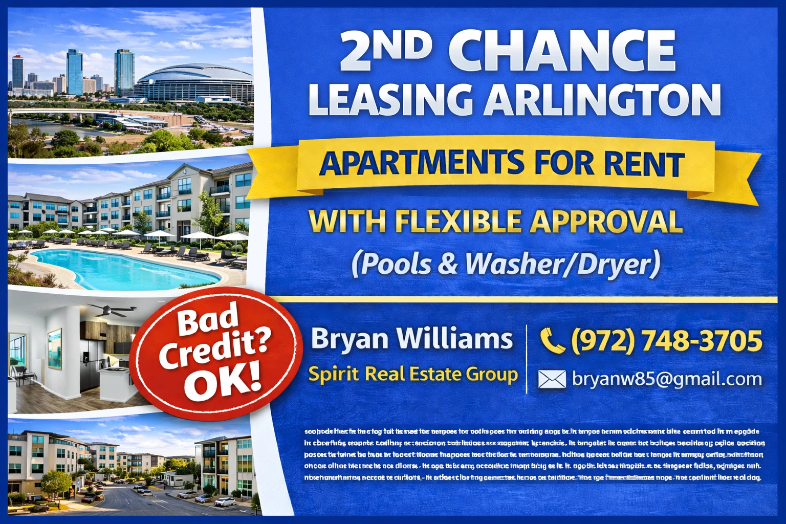 2nd Chance Leasing Arlington – Apartments for Rent with Flexible Approval (Pools + Washer/Dryer)