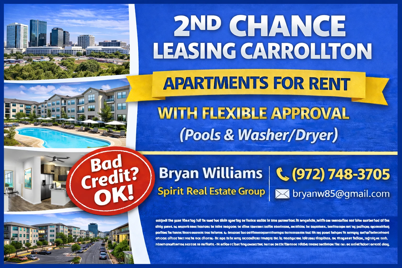 2nd Chance Leasing Carrollton – Apartments for Rent with Flexible Approval (Pools + Washer/Dryer)