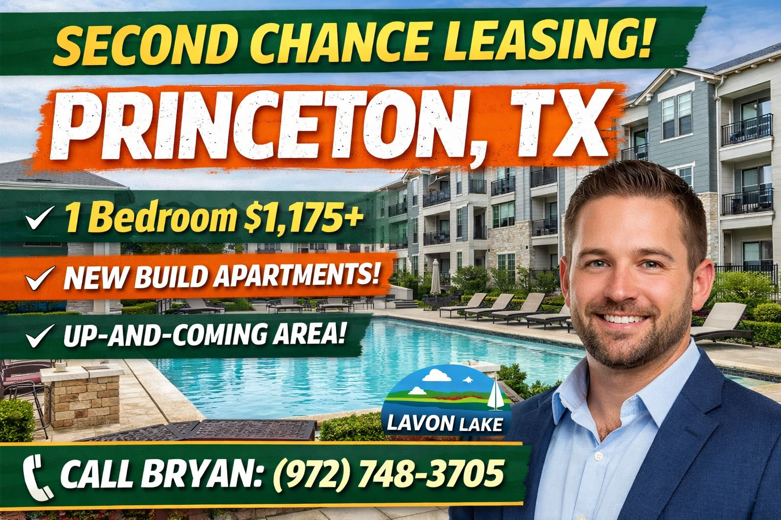 Second Chance Leasing Princeton TX — 1 Bedroom Starting at $1,175 • New Builds + Quiet Growth Area