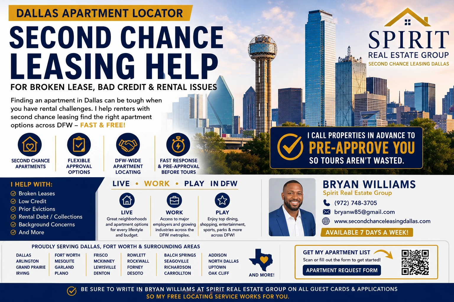 Dallas Apartment Locator | Second Chance Leasing Help for Broken Lease, Bad Credit & Rental Issues