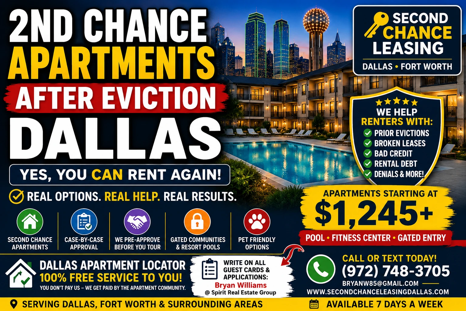 2nd Chance Apartments After Eviction Dallas