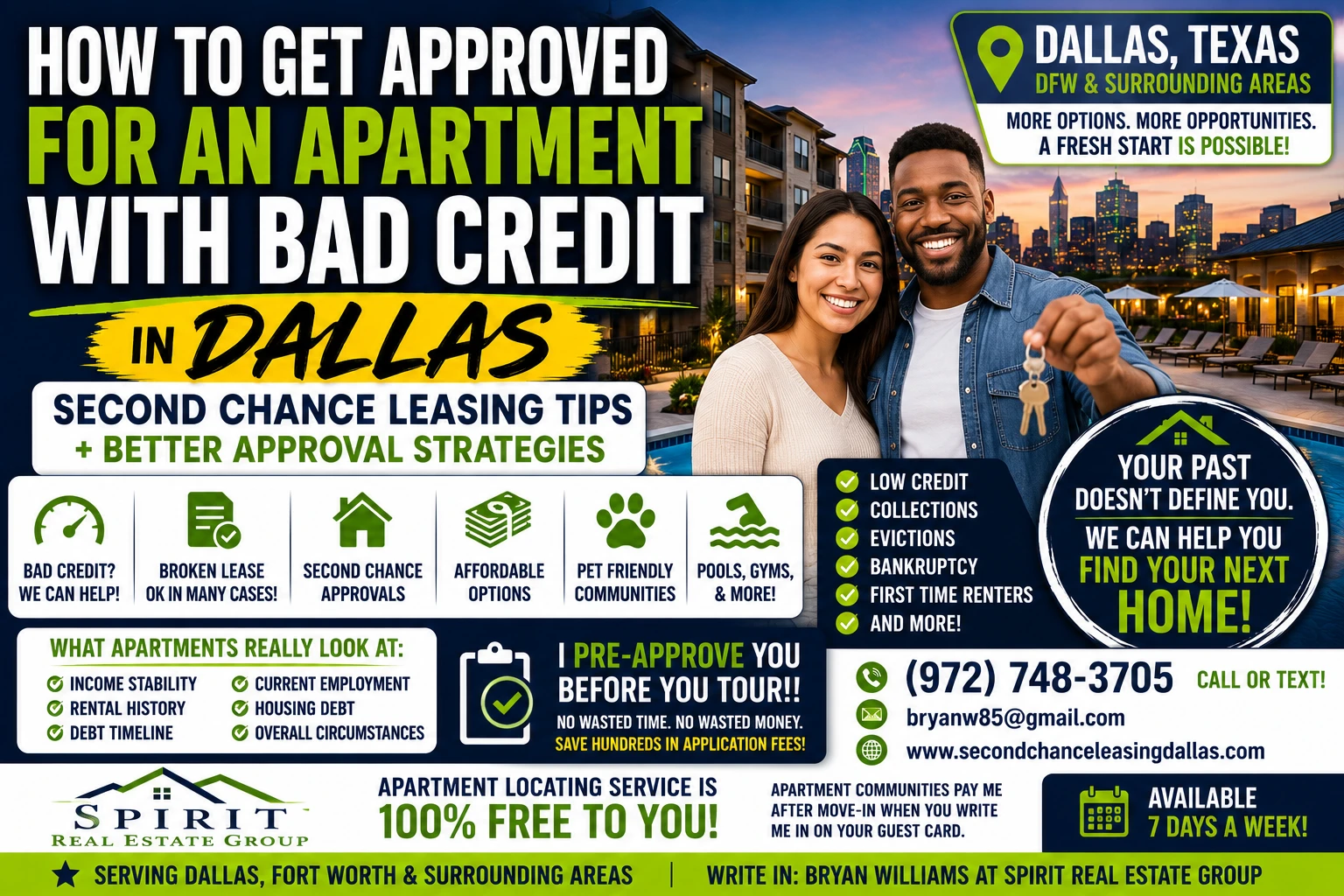 How to Get Approved for an Apartment With Bad Credit in Dallas | Second Chance Leasing Tips + Better Approval Strategies