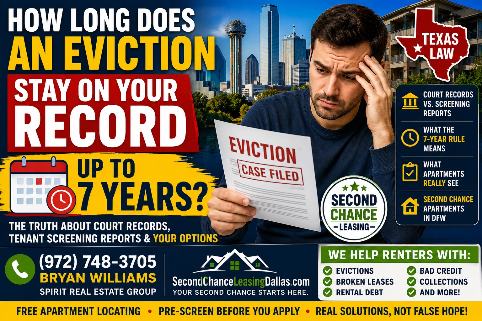 HOW LONG DOES AN EVICTION STAY ON YOUR RECORD IN TEXAS? | SECOND CHANCE APARTMENTS IN DALLAS–FORT WORTH