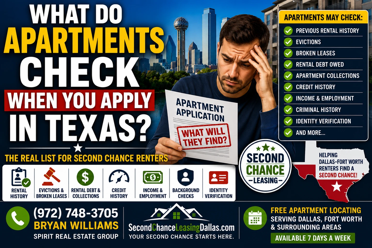 WHAT DO APARTMENTS CHECK WHEN YOU APPLY IN TEXAS? | SECOND CHANCE RENTERS: EVICTIONS, BROKEN LEASES, CREDIT & RENTAL DEBT EXPLAINED